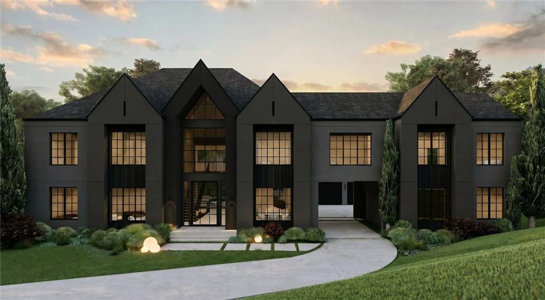 Front exterior of a new home in , Milton, GA, highlighting curb appeal (Image 1). Front exterior of a new home in , Milton, GA, highlighting curb appeal (Image 1).