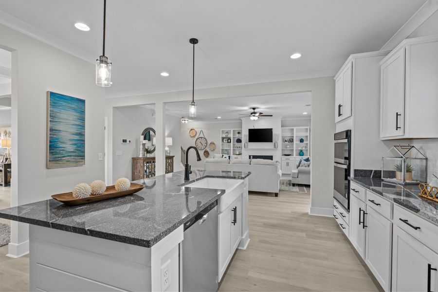 Representative furnished interior of a home built from the Brantley II by Great Southern Homes in Collins Cove, Chapin (Image 15).