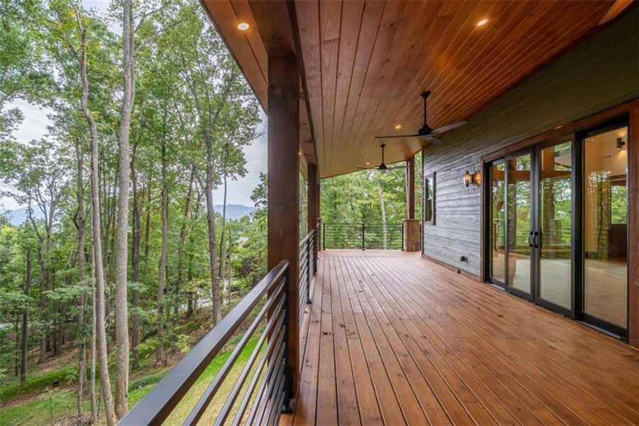 Exterior details and patio area of a home in , Young Harris (Image 37).