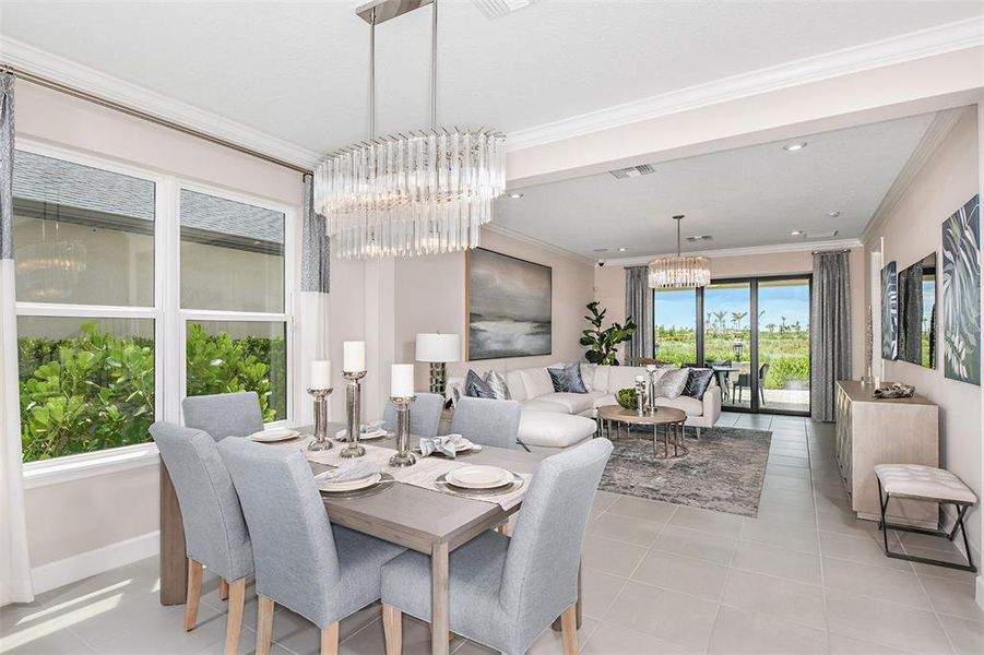 Furnished interior view inside a new home in Skye Ranch Community Group Page, Sarasota (Image 18). Furnished interior view inside a new home in Skye Ranch Community Group Page, Sarasota (Image 18).