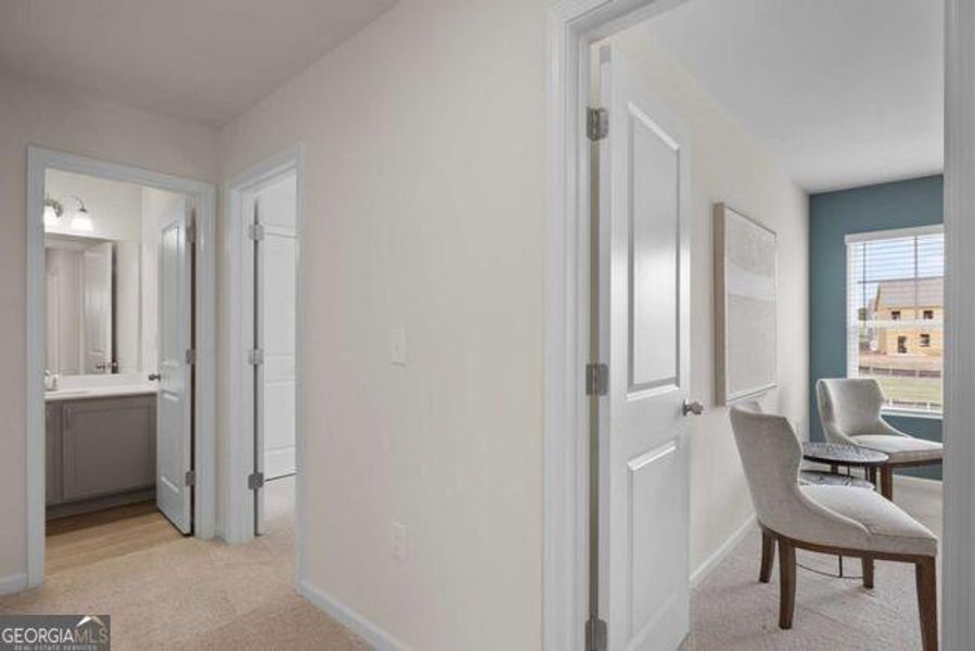 Furnished interior view inside a new home in Walden Park - The Retreat, Jonesboro (Image 23).