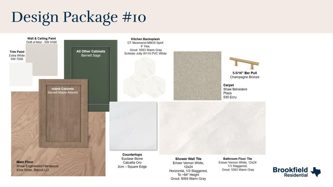 Sample of building materials used in homes in 45' Traditional Homes at Elyson, Katy (Image 4). Sample of building materials used in homes in 45' Traditional Homes at Elyson, Katy (Image 4).