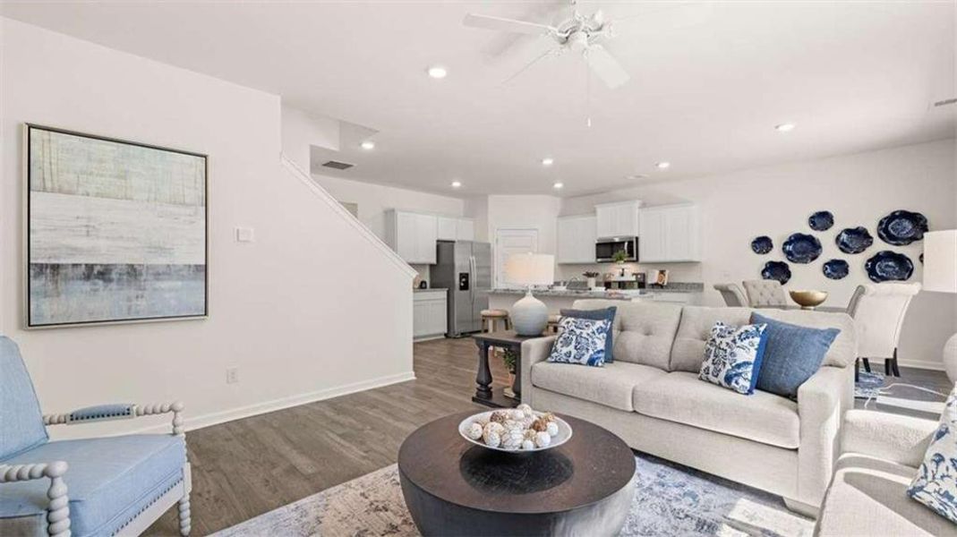 Furnished interior view inside a new home in Jackson Landing, Jefferson (Image 28). Furnished interior view inside a new home in Jackson Landing, Jefferson (Image 28).