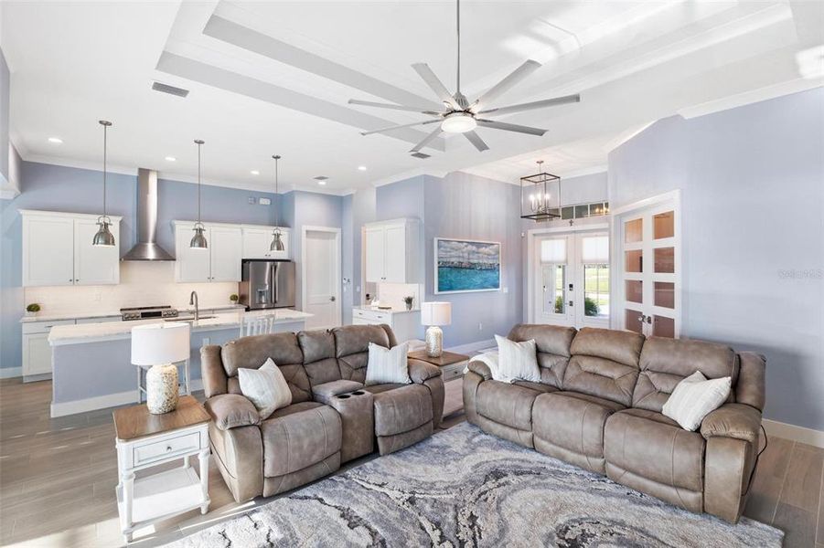 Furnished interior view inside a new home in , Placida (Image 39).