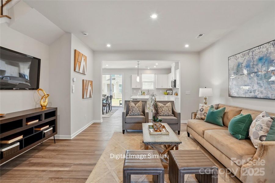 Furnished interior view inside a new home in Bailey Run, Charlotte (Image 7).