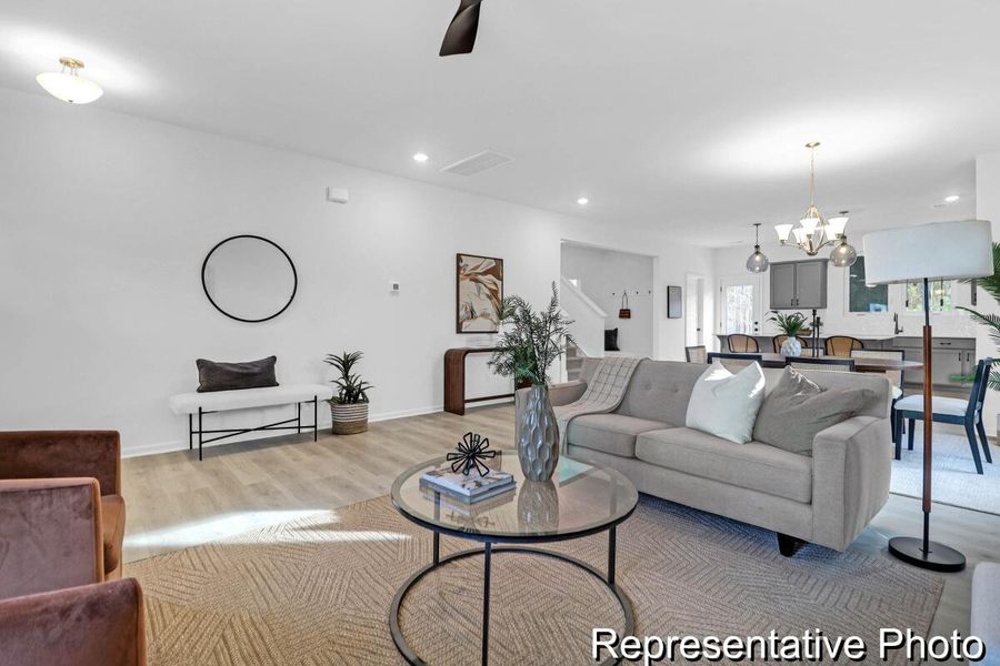 Furnished interior view inside a new home in , Ravenel (Image 7).