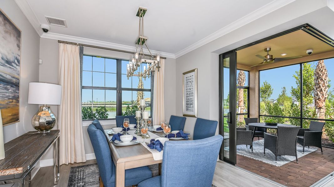 Furnished interior view inside a new home in Esplanade by the Islands Coach Homes, Naples (Image 9).