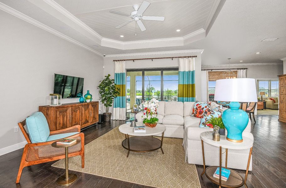 Representative furnished interior of a home built from the Captiva by Neal Communities in Canoe Creek, Parrish (Image 6). Representative furnished interior of a home built from the Captiva by Neal Communities in Canoe Creek, Parrish (Image 6).