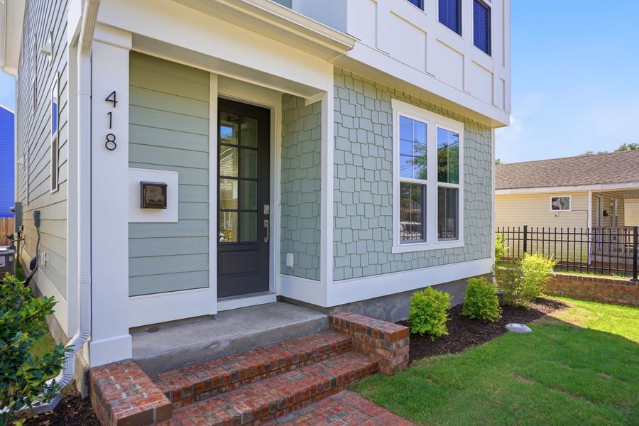 Representative exterior details of a home built from the The Remington by RobuckHomes in Downtown Wilmington Collective, Wilmington (Image 55). Representative exterior details of a home built from the The Remington by RobuckHomes in Downtown Wilmington Collective, Wilmington (Image 55).