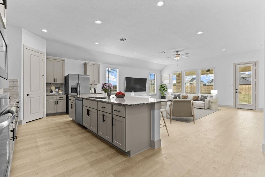 Furnished interior view inside a new home in Alexander, Pearland (Image 5). Furnished interior view inside a new home in Alexander, Pearland (Image 5).