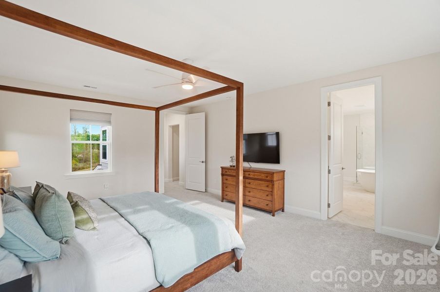 Furnished interior view inside a new home in , Belmont (Image 30).