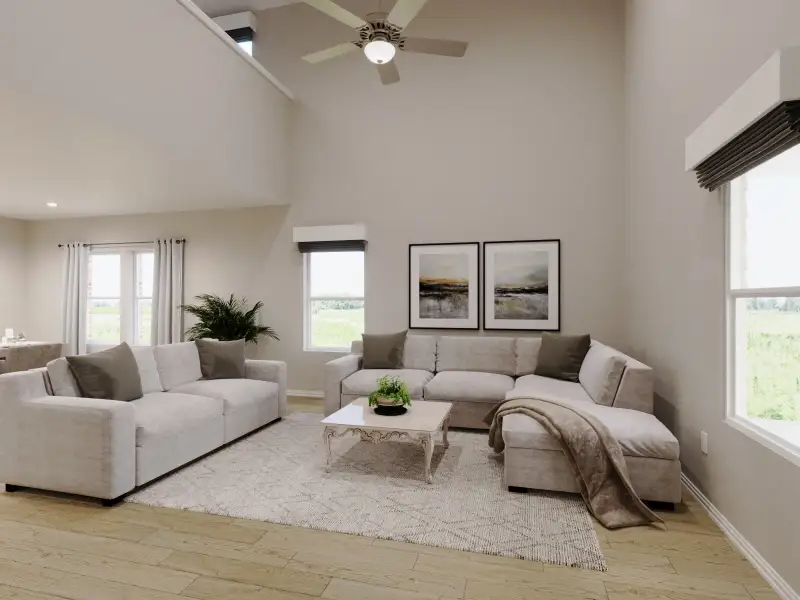 Furnished interior view inside a new home in Cibolo Hills West - Signature Series, Fort Worth (Image 5).
