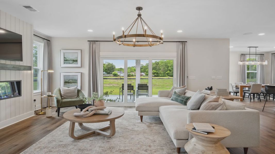 Furnished interior view inside a new home in Creekside at Andrews, Summerville (Image 11).