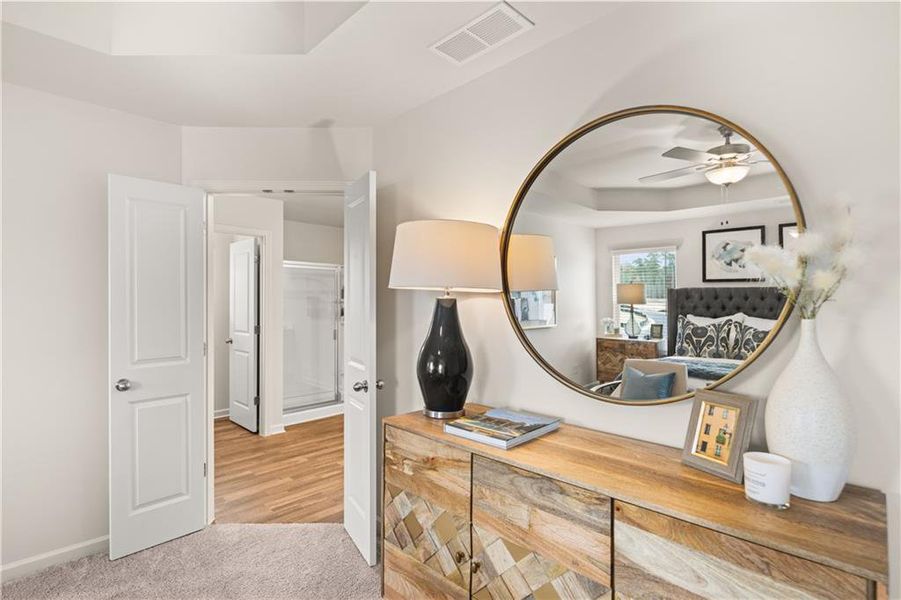 Furnished interior view inside a new home in Sandtown Falls, Atlanta (Image 9). Furnished interior view inside a new home in Sandtown Falls, Atlanta (Image 9).