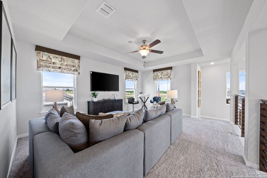 Furnished interior view inside a new home in Applewhite Meadows, San Antonio (Image 34). Furnished interior view inside a new home in Applewhite Meadows, San Antonio (Image 34).