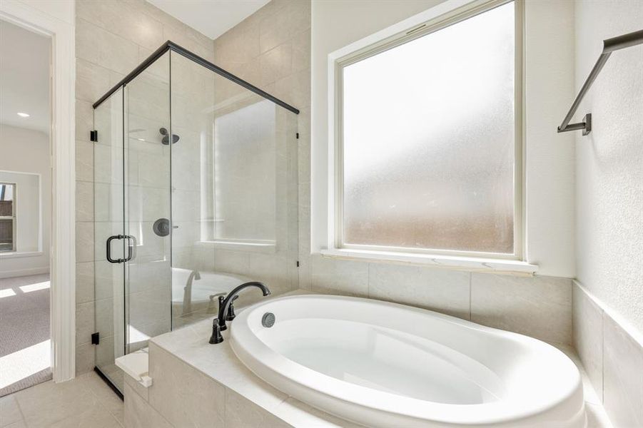 Furnished interior view inside a new home in Windsong Ranch Classic 61, Prosper (Image 17). Furnished interior view inside a new home in Windsong Ranch Classic 61, Prosper (Image 17).