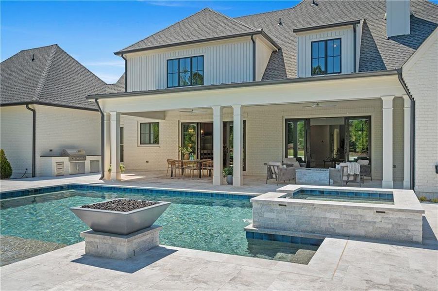 Exterior details and patio area of a home in , Milton (Image 22).