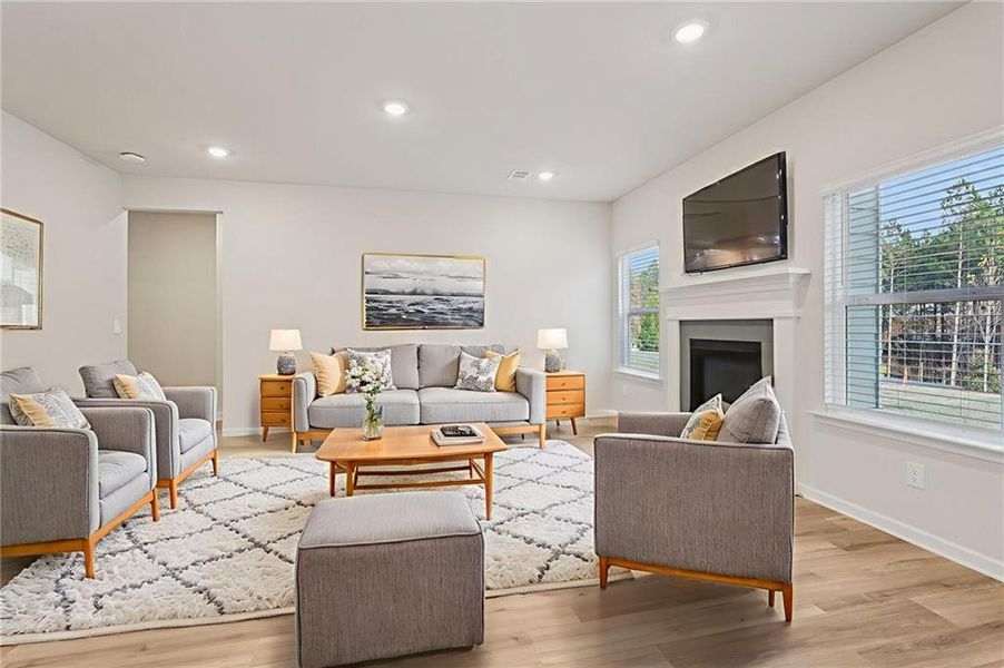 Furnished interior view inside a new home in Harmony Manor, Fairburn (Image 9).
