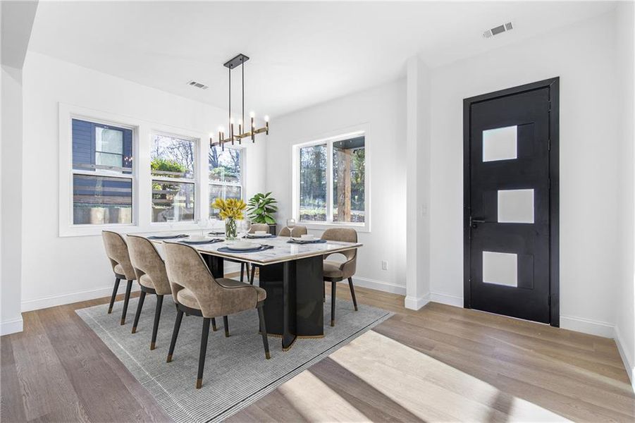 Furnished interior view inside a new home in , Atlanta (Image 6). Furnished interior view inside a new home in , Atlanta (Image 6).