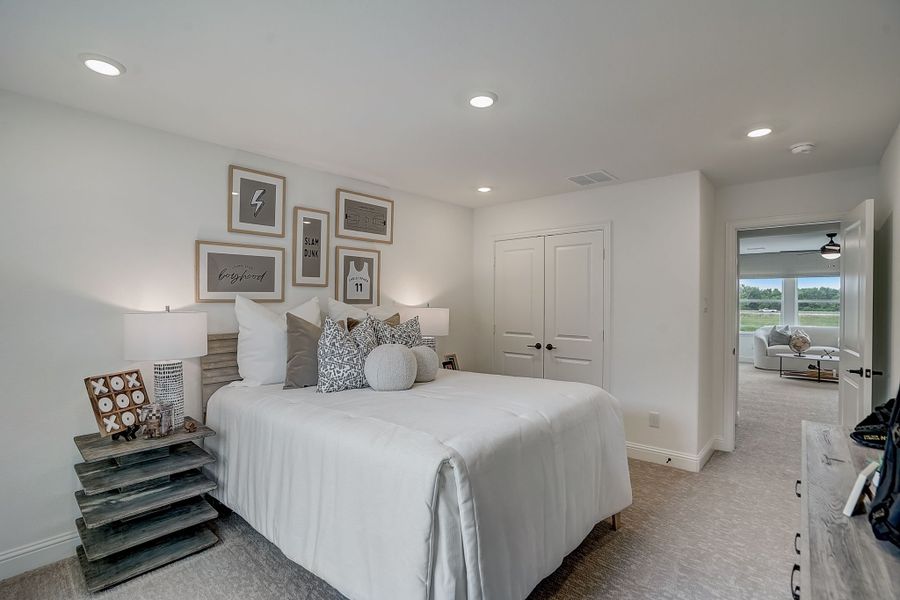 Furnished interior view inside a new home in Cross Creek Meadows, Celina (Image 13). Furnished interior view inside a new home in Cross Creek Meadows, Celina (Image 13).