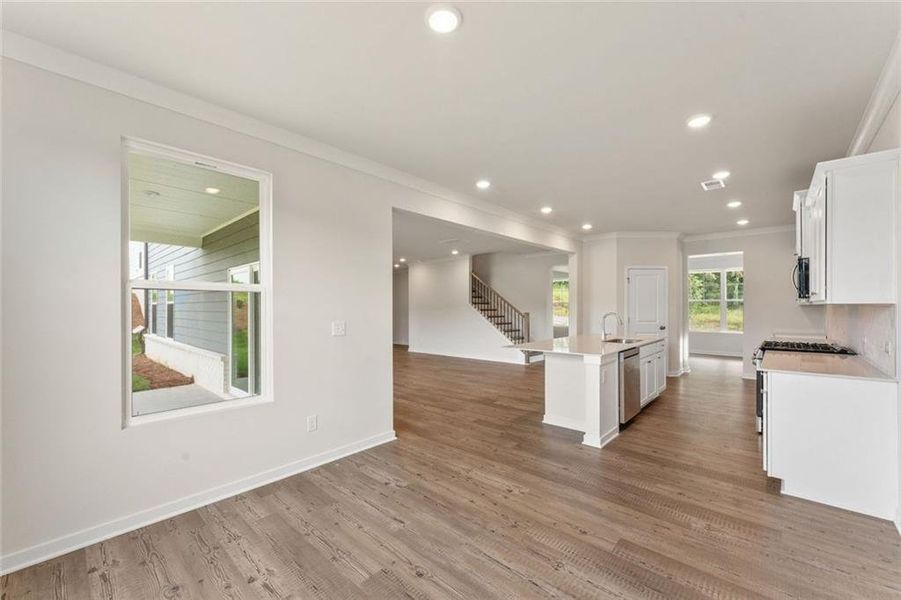 Furnished interior view inside a new home in The Estates at Gainesville Township, Gainesville (Image 9).