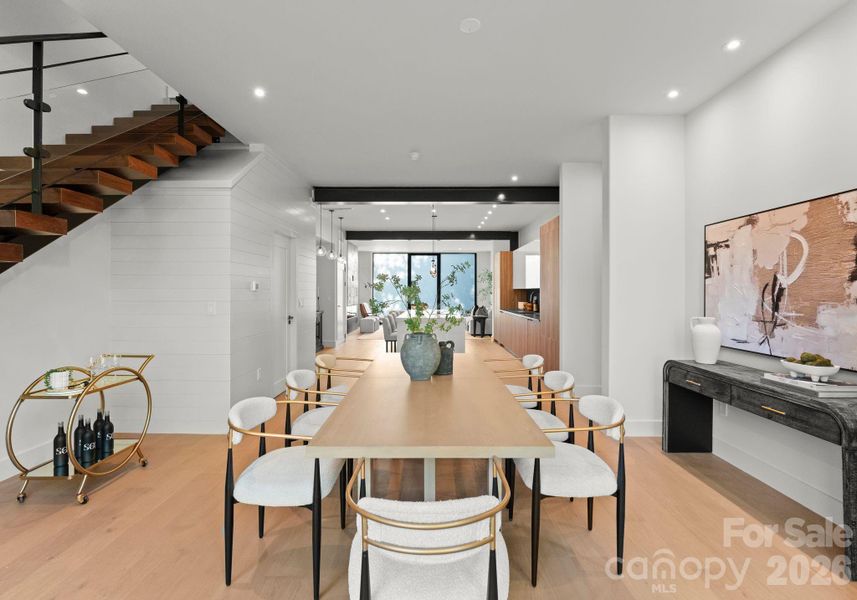 Furnished interior view inside a new home in , Charlotte (Image 6).