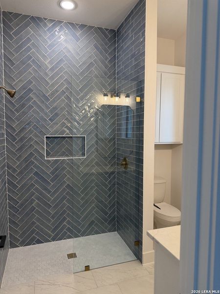 Furnished interior view inside a new home in , New Braunfels (Image 15).