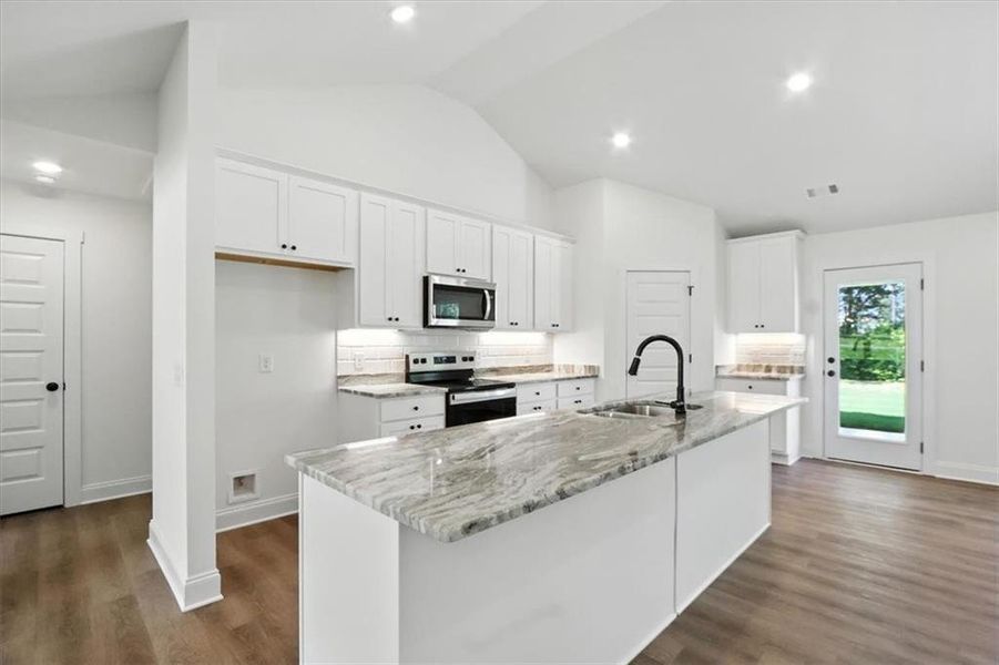 Furnished interior view inside a new home in , Hartwell (Image 12).