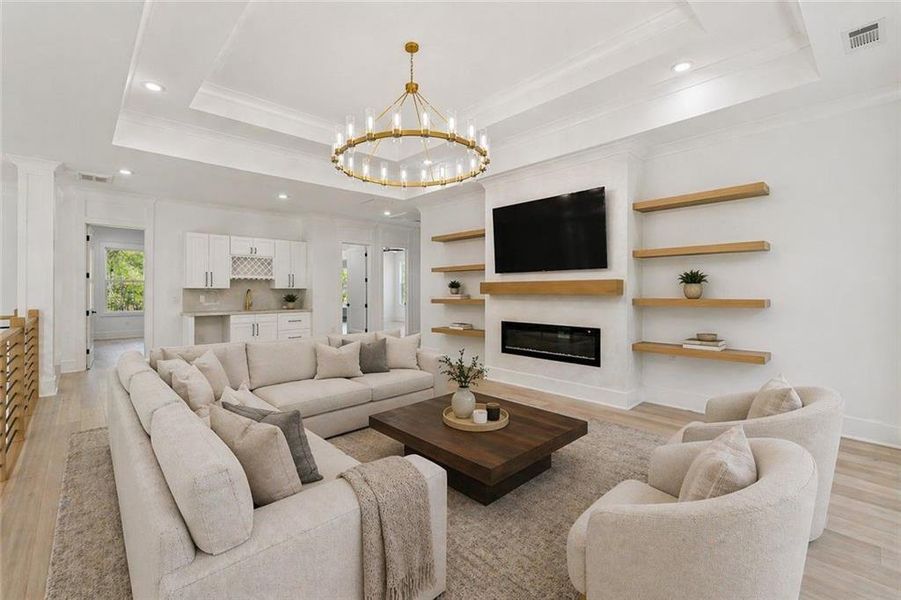 Furnished interior view inside a new home in , Grayson (Image 30).