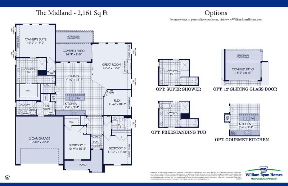2D floor plan layout for the The Midland by William Ryan Homes in Creekside, Royse City, TX (Image 3). 2D floor plan layout for the The Midland by William Ryan Homes in Creekside, Royse City, TX (Image 3).