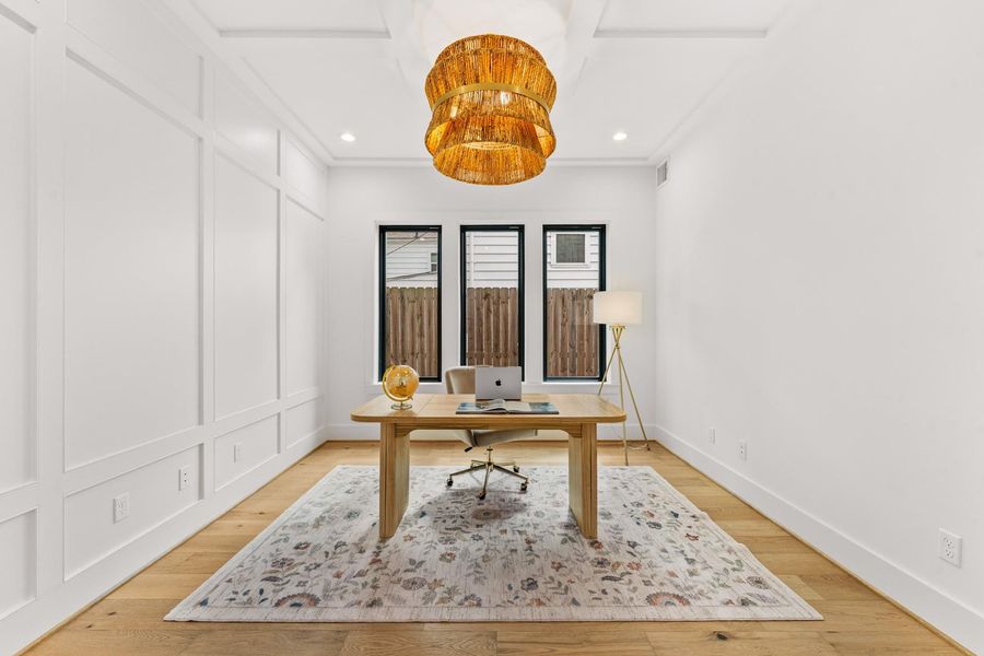 Light-filled study downstairs