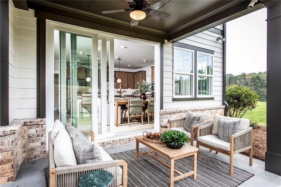 Exterior details and patio area of a home in Acacia, Cumming (Image 3).
