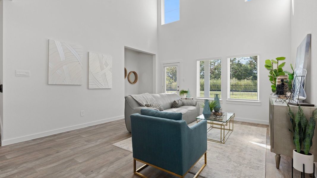 Furnished interior view inside a new home in Tamarron, Fulshear (Image 11).