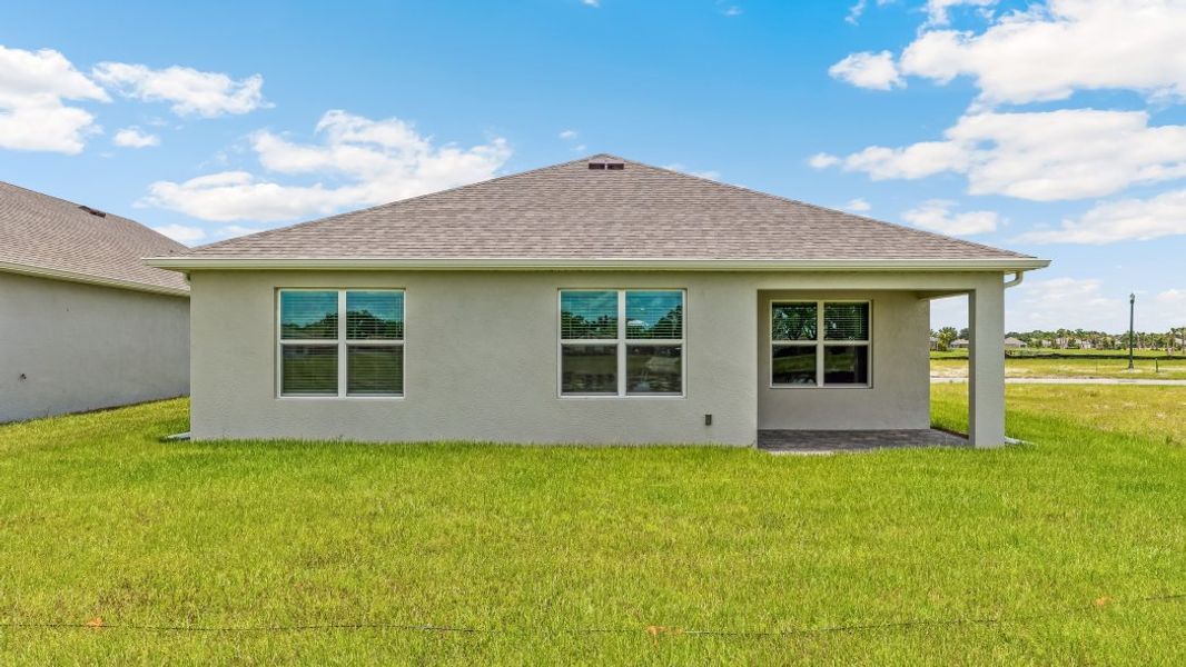 Exterior details and patio area of a home in Magnolia Landing Express, North Fort Myers (Image 2). Exterior details and patio area of a home in Magnolia Landing Express, North Fort Myers (Image 2).