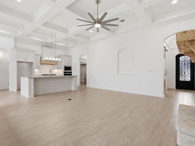 Spacious, unfurnished interior of a new home in , Godley (Image 25).