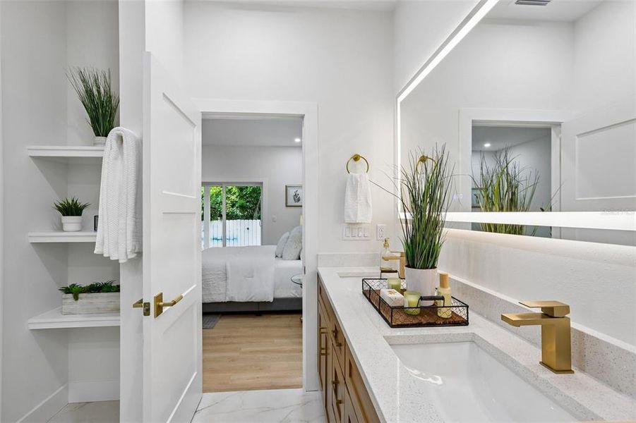 Furnished interior view inside a new home in , Dunedin (Image 7).