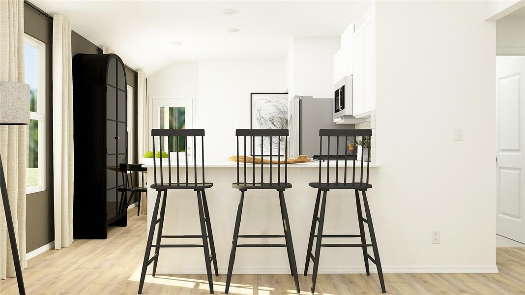 Furnished interior view inside a new home in Woodfield Preserve: Ridgepointe Collection, Georgetown (Image 12).