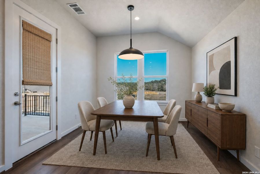 Furnished interior view inside a new home in Meyer Ranch, New Braunfels (Image 4). Furnished interior view inside a new home in Meyer Ranch, New Braunfels (Image 4).