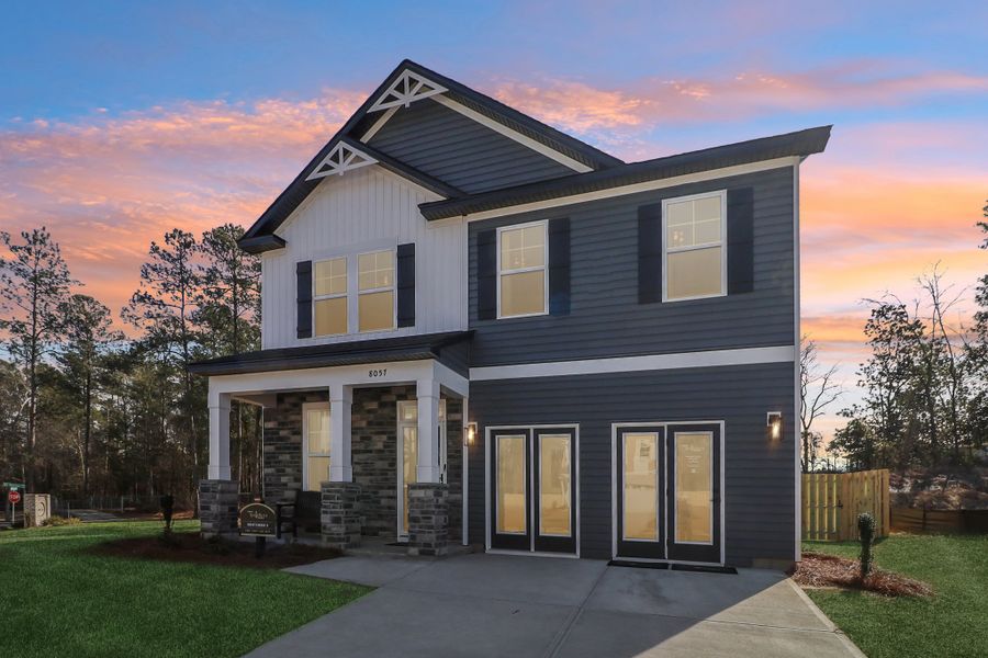 Representative exterior photo of a completed home built from the Bentcreek II by Great Southern Homes in Shiloh Trail, Wellford, SC (Image 36).