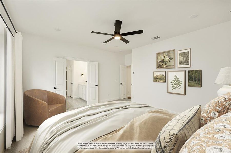 Furnished interior view inside a new home in Painted Tree Woodland District 50, McKinney (Image 10). Furnished interior view inside a new home in Painted Tree Woodland District 50, McKinney (Image 10).