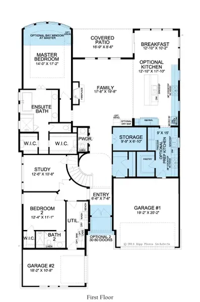2D floor plan layout for the Westwood by Landon Homes in Dominion Estates, Frisco, TX (Image 6).