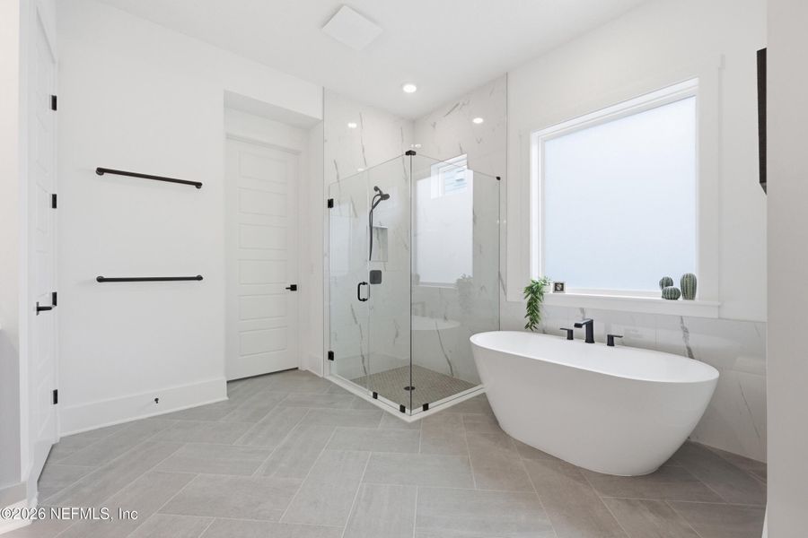 Furnished interior view inside a new home in Seven Pines 70' Rear Entry, Jacksonville (Image 66).