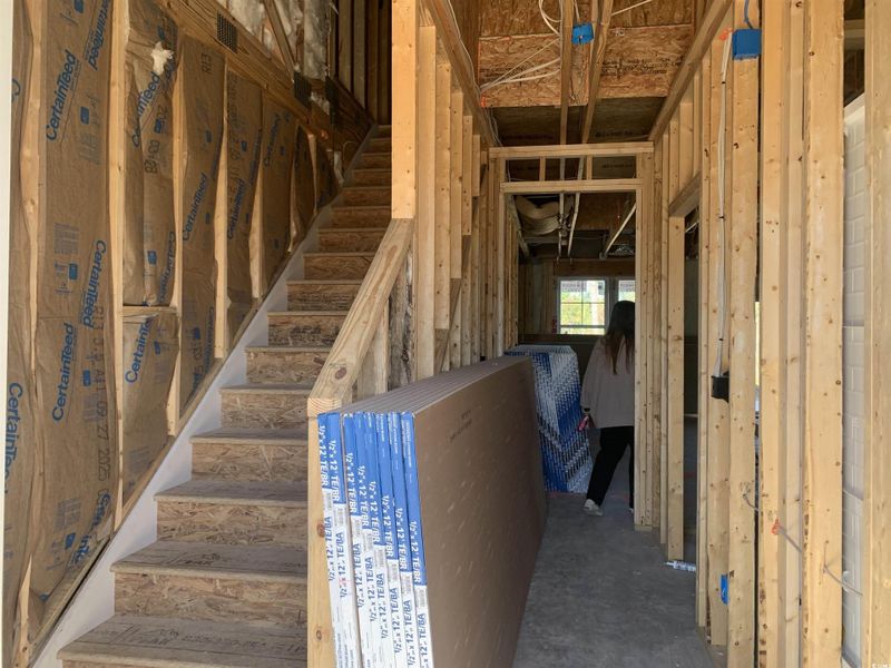 In-progress construction of a new home in Oak Grove, Conway, SC (Image 3). In-progress construction of a new home in Oak Grove, Conway, SC (Image 3).