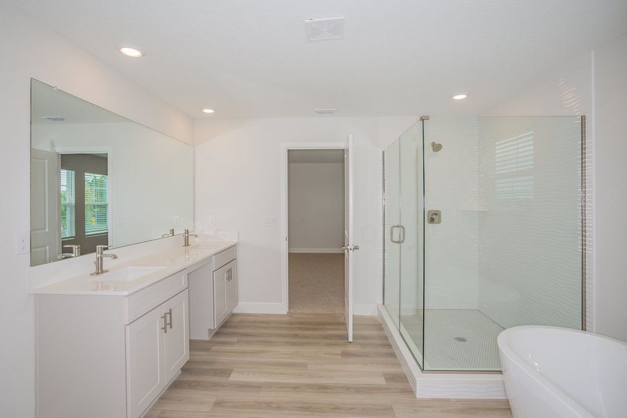 Representative furnished interior of a home built from the Anna Maria by Casa Fresca Homes in Mirada, San Antonio (Image 9).