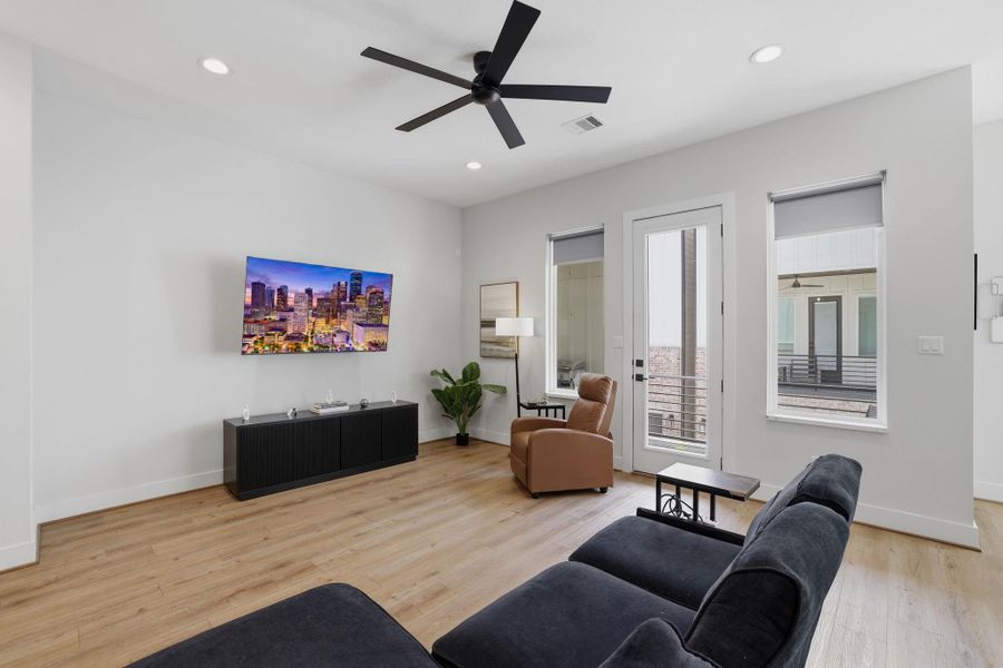 Furnished interior view inside a new home in , Houston (Image 32).