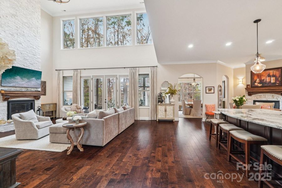 Furnished interior view inside a new home in , Clover (Image 24).