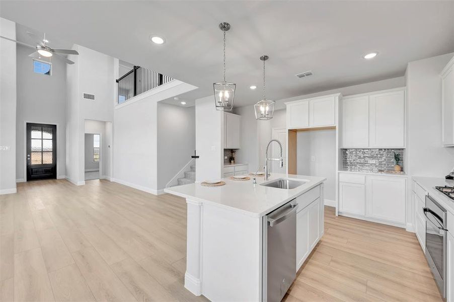 Furnished interior view inside a new home in Lilybrooke at Legacy Hills, Celina (Image 5).