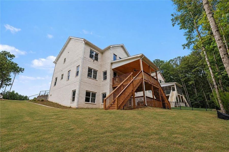 Exterior details and patio area of a home in , Fairburn (Image 23). Exterior details and patio area of a home in , Fairburn (Image 23).