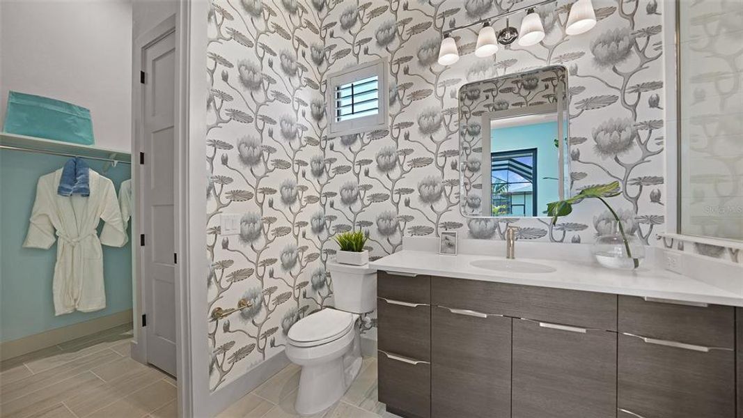 Furnished interior view inside a new home in , Venice (Image 57).