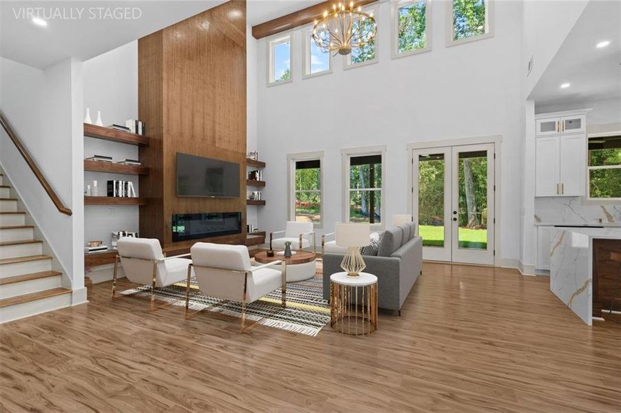 Furnished interior view inside a new home in , Powder Springs (Image 16). Furnished interior view inside a new home in , Powder Springs (Image 16).